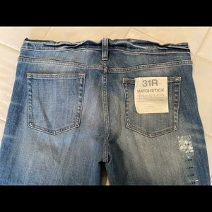 NWT J.Crew Factory Matchstick Jeans, size 31R